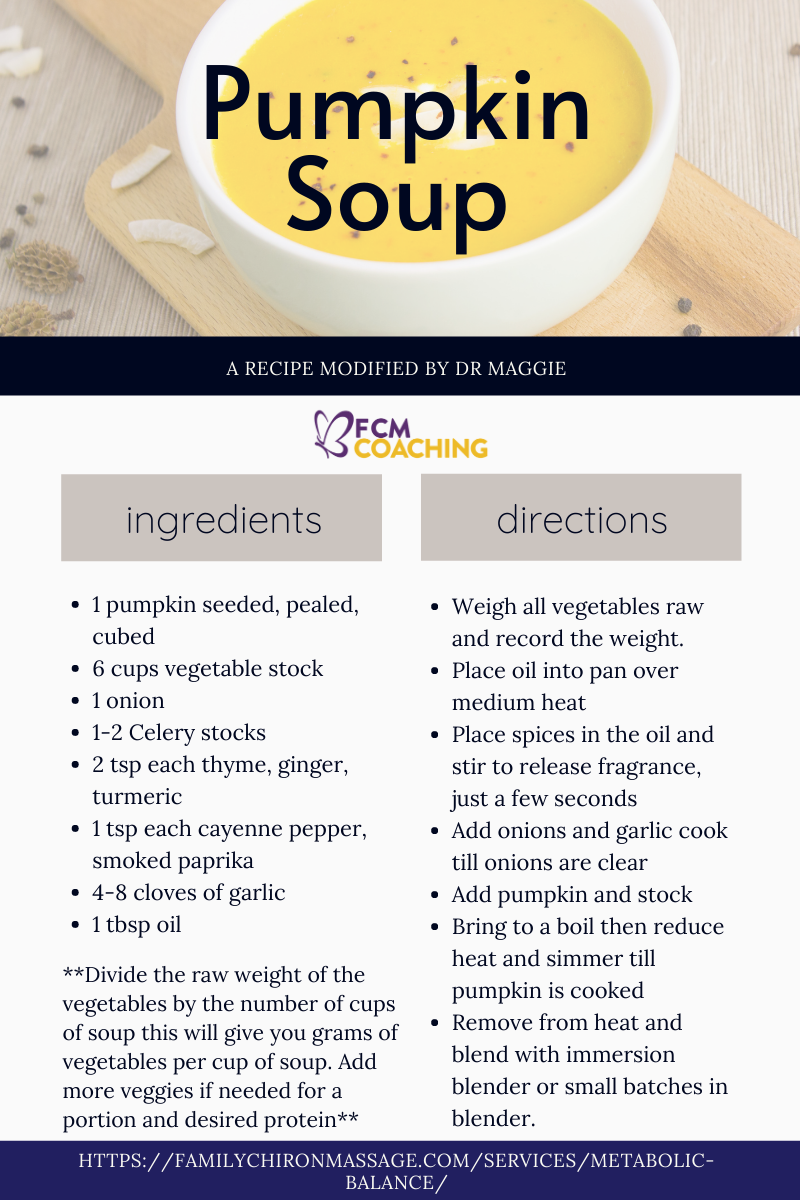 Pumpkin Soup Recipe Card